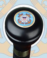 Coast Guard Flask Walking Stick: Wood Shaft Hidden Flask Military Walking Canes - Tophatter Daily Deals