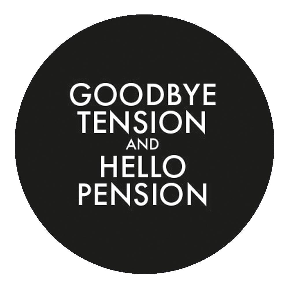 Good Bye Tension Hello Pension Flask Walking Stick w/ Black Beechwood Shaft & Pewter Collar Military Walking Canes - Tophatter Daily Deals