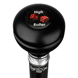 High Roller Casino Knob Stick: Large Knob, Pewter Collar Military Walking Canes - Tophatter Daily Deals