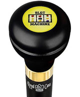 Lucky Slots Casino Emblem Flask Walking Stick: Wood Shaft Hidden Flask Military Walking Canes - Tophatter Daily Deals