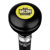 Lucky Slots Casino Knob Stick: Large Knob, Pewter Collar Military Walking Canes - Tophatter Daily Deals