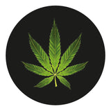 Marijuana Leaf Flask Walking Stick w/ Black Beechwood Shaft & Brass Collar Military Walking Canes - Tophatter Daily Deals