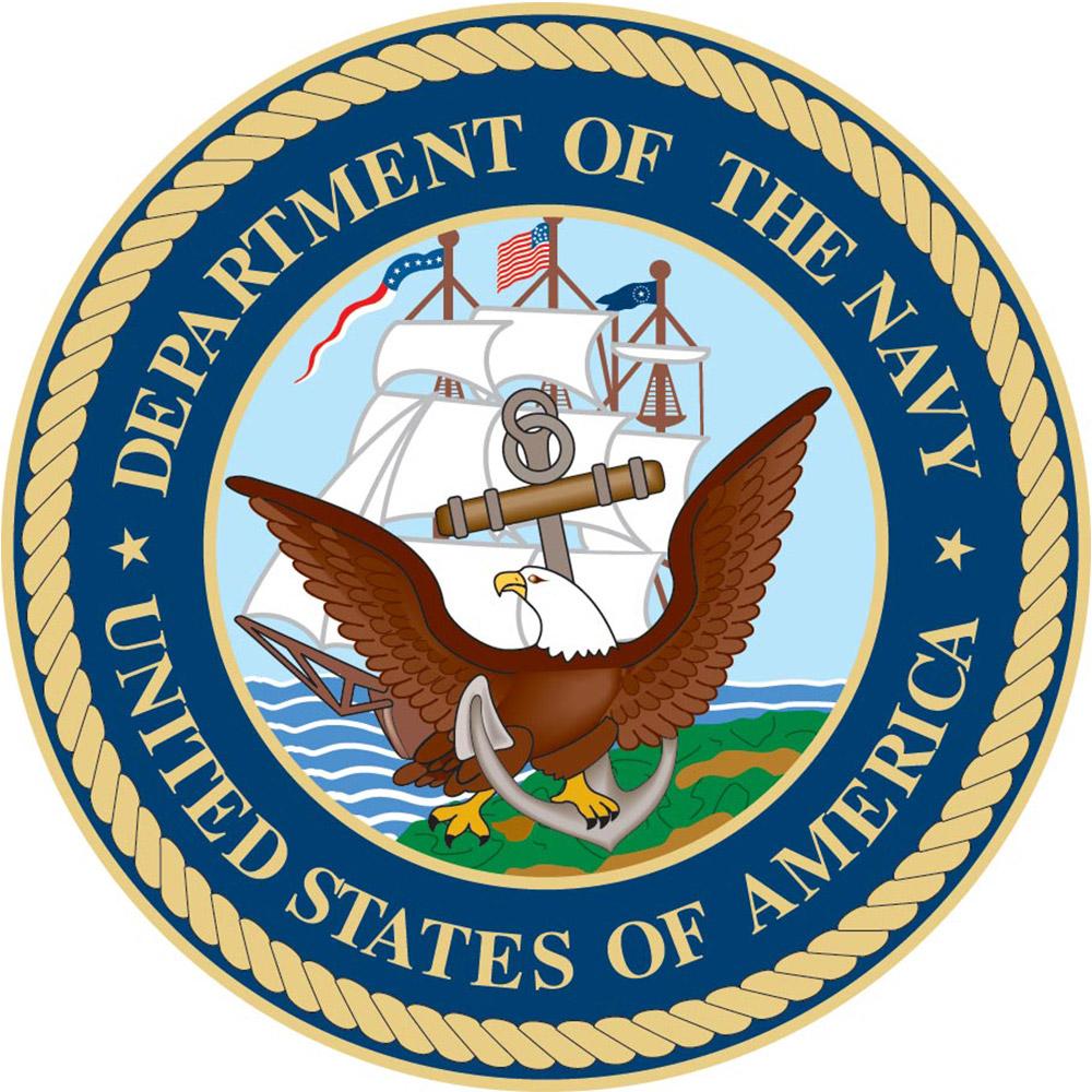 Navy Emblem Flat Top Stick: Beechwood Shaft Pewter Military Walking Canes - Tophatter Daily Deals