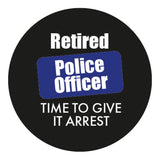 Police Give It Arrest Flask Walking Stick w/ Black Beechwood Shaft & Pewter Collar Military Walking Canes - Tophatter Daily Deals