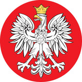 Polish Eagle Emblem Flat Top Stick: Beechwood Shaft Pewter Military Walking Canes - Tophatter Daily Deals
