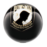 POW-MIA Black Round Knob Cane w/ Custom Wood Shaft & Collar Military Walking Canes - Tophatter Daily Deals