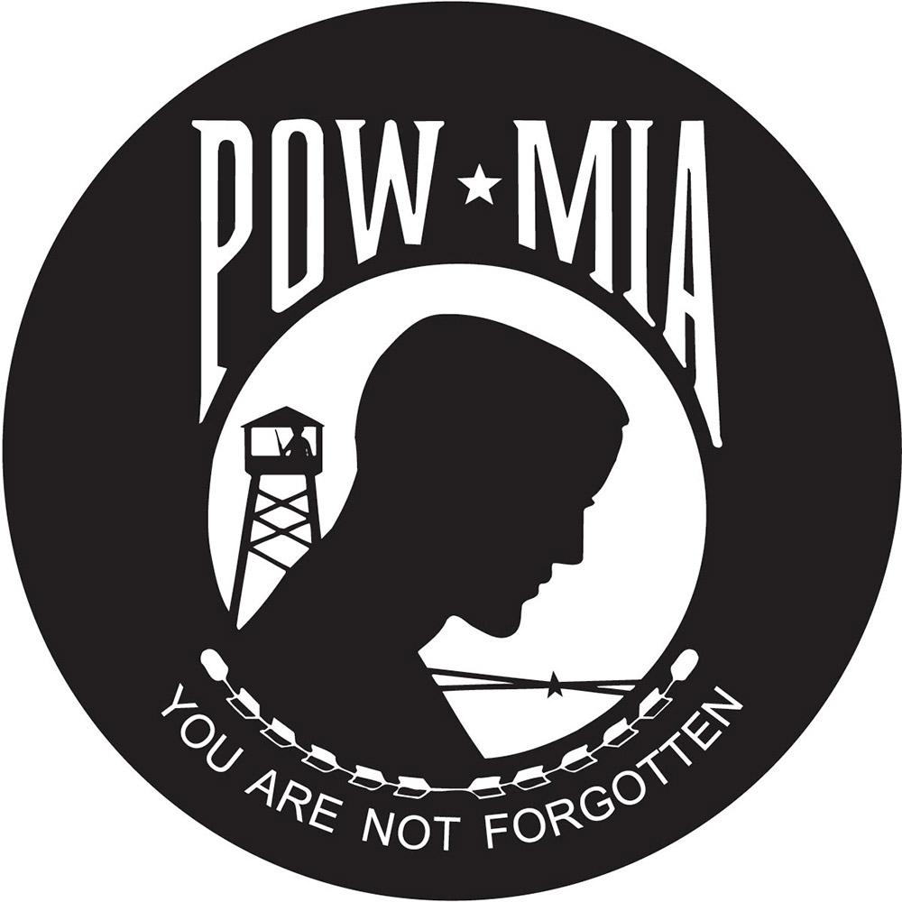 POW-MIA Emblem Flat Top Stick: Beechwood Shaft Pewter Military Walking Canes - Tophatter Daily Deals