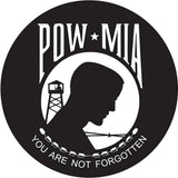 POW-MIA Emblem Knob Stick: Large Knob, Pewter Collar Military Walking Canes - Tophatter Daily Deals