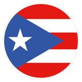Puerto Rico Flag Emblem Knob Stick: Large Knob, Pewter Collar Military Walking Canes - Tophatter Daily Deals