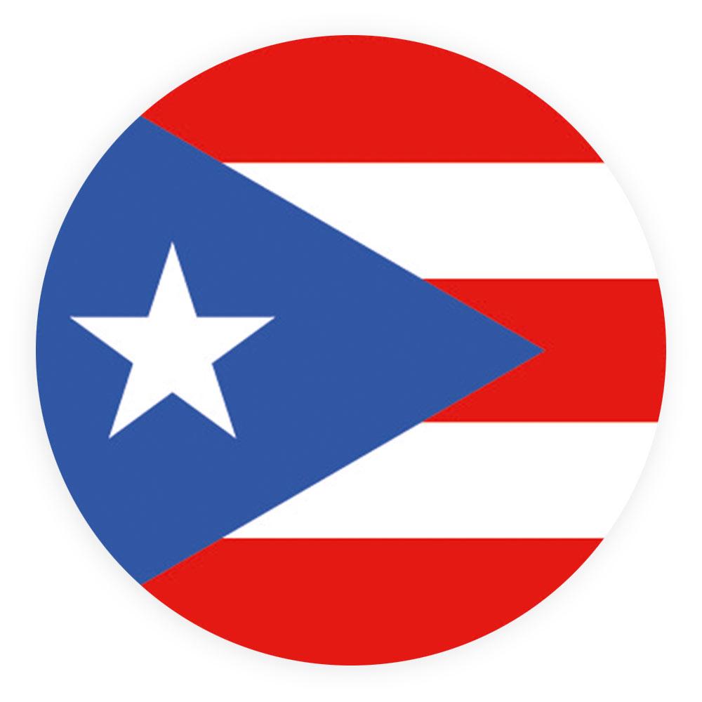 Puerto Rico Flag Emblem Knob Stick: Large Knob, Pewter Collar Military Walking Canes - Tophatter Daily Deals