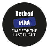 Retired Pilot Flat Top Walking Stick w/ Black Beechwood Shaft & Pewter Collar Military Walking Canes - Tophatter Daily Deals