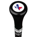 Texas Flat Top Stick: Beechwood Shaft Pewter Military Walking Canes - Tophatter Daily Deals