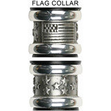 Patriotic U.S.A Flag Flat Top Stick: Beechwood Shaft Pewter Military Walking Canes - Tophatter Daily Deals