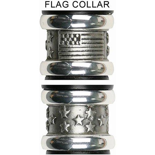 Patriotic U.S.A Flag Flat Top Stick: Beechwood Shaft Pewter Military Walking Canes - Tophatter Daily Deals
