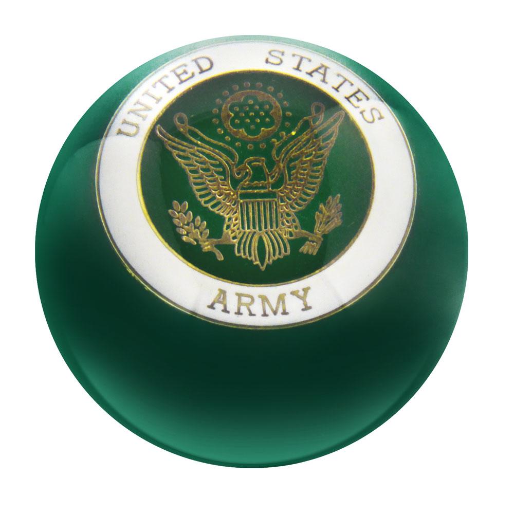 U.S. Army Green Round Knob Cane w/ Custom Wood Shaft & Collar Military Walking Canes - Tophatter Daily Deals