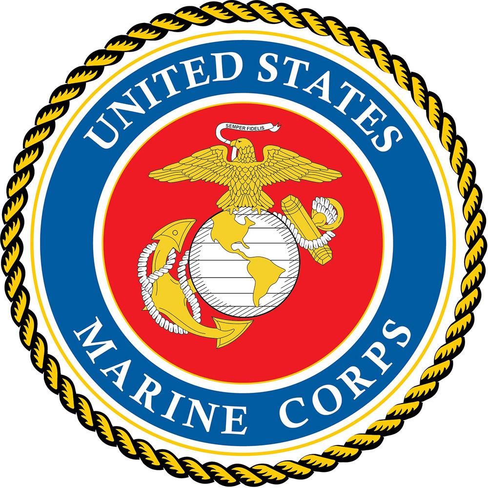 Scratch and Dent U.S. Marines Flask Walking Stick: Wood Shaft Hidden Flask V3014 Military Walking Canes - Tophatter Daily Deals
