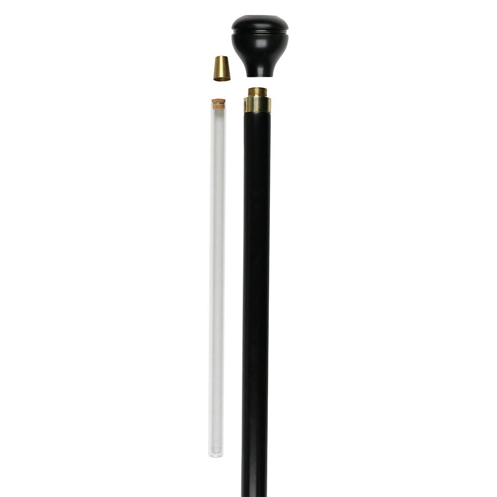 Scratch and Dent U.S. Marines Flask Walking Stick: Wood Shaft Hidden Flask V3014 Military Walking Canes - Tophatter Daily Deals
