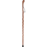 Brown Ash Riverbend Hiking Staff: Durable & Natural Design Natural Wood Hiking Staffs - Tophatter Daily Deals