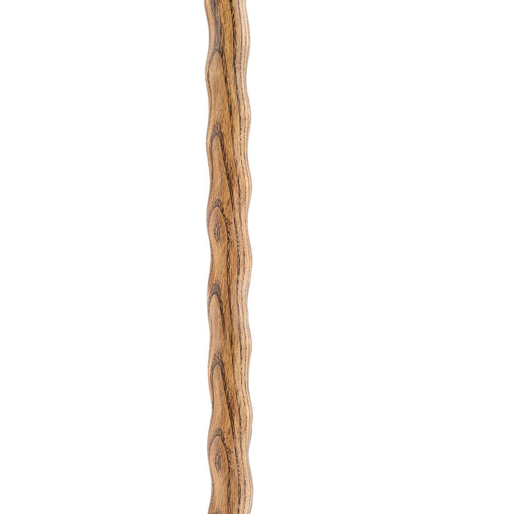 Brown Ash Riverbend Hiking Staff: Customizable with Engraving Natural Wood Hiking Staffs - Tophatter Daily Deals