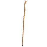 Brown Ash Riverbend Hiking Staff: Customizable with Engraving Natural Wood Hiking Staffs - Tophatter Daily Deals
