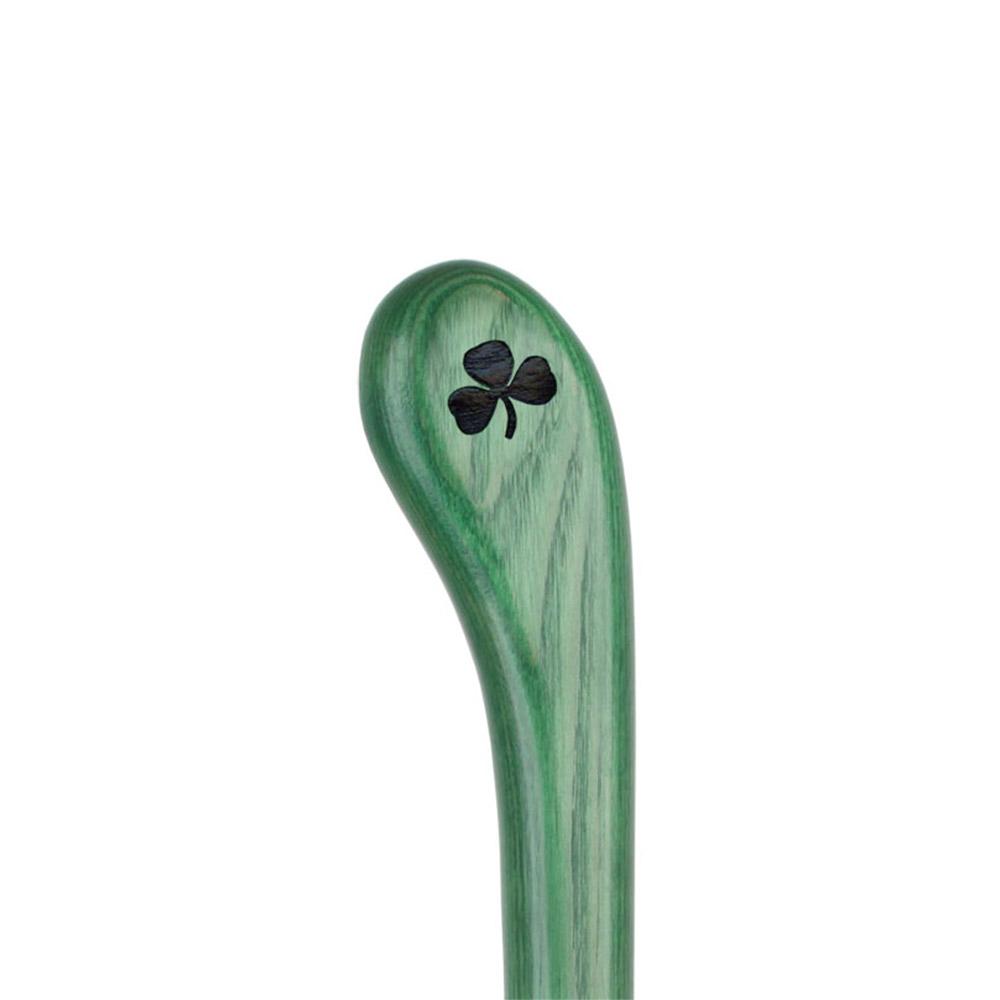 Shamrock Engraved Green Ash Riverbend Hiking Staff Natural Wood Hiking Staffs - Tophatter Daily Deals