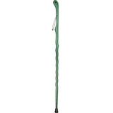 Shamrock Engraved Green Ash Riverbend Hiking Staff Natural Wood Hiking Staffs - Tophatter Daily Deals