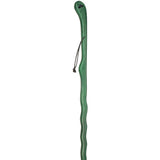 Shamrock Engraved Green Ash Riverbend Hiking Staff Natural Wood Hiking Staffs - Tophatter Daily Deals
