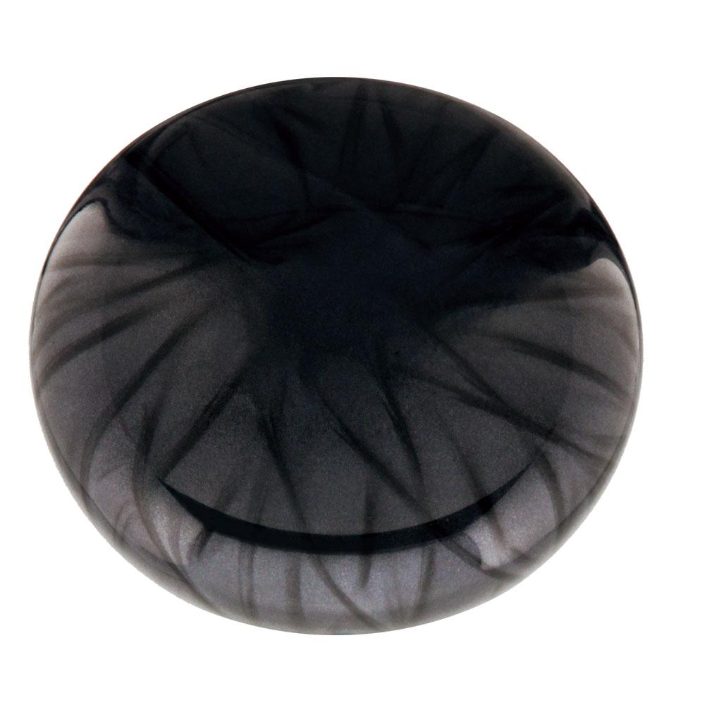 Nostalgia Pearl Black Flat Top Cane w/ Custom Wood Shaft & Collar - Tophatter Daily Deals