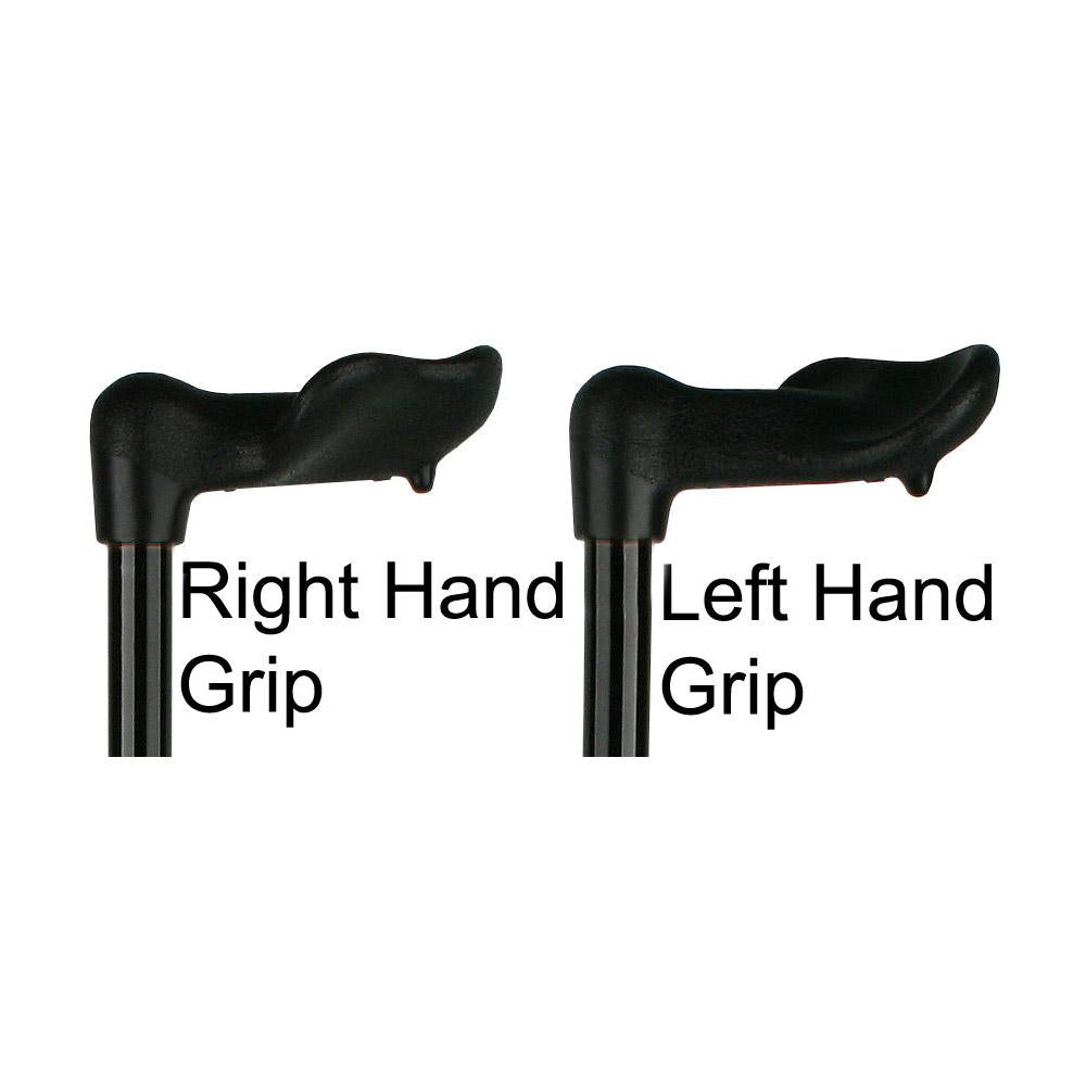 Sturdy Quad Cane: Comfort Palm Grip with Adjustable Shaft Palm Hand Grip Canes - Tophatter Daily Deals