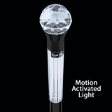 Crystal Ball Handle Stick: Light-Up Lucite, Premium Wenge Wood Pathlighter Walking Canes - Tophatter Daily Deals