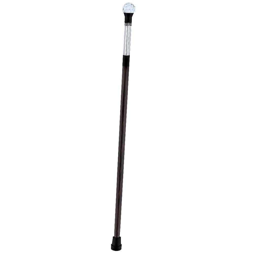 Crystal Ball Handle Stick: Light-Up Lucite, Premium Wenge Wood Pathlighter Walking Canes - Tophatter Daily Deals