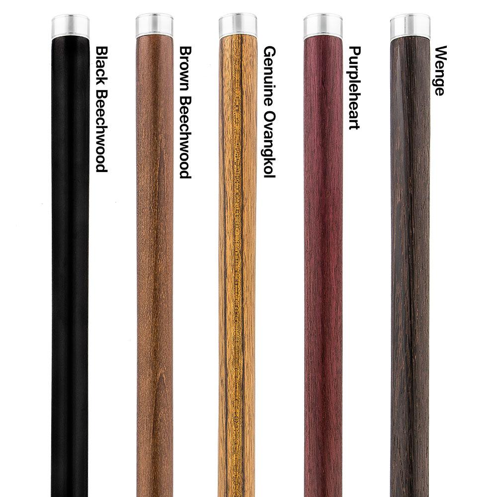 Brown and Clear Acrylic Bubble Handle Cane w/ Custom Wooden Shaft Pearl Swirl Lucite Designer Walking Canes - Tophatter Daily Deals