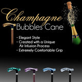 Brown and Clear Acrylic Bubble Handle Cane w/ Custom Wooden Shaft Pearl Swirl Lucite Designer Walking Canes - Tophatter Daily Deals