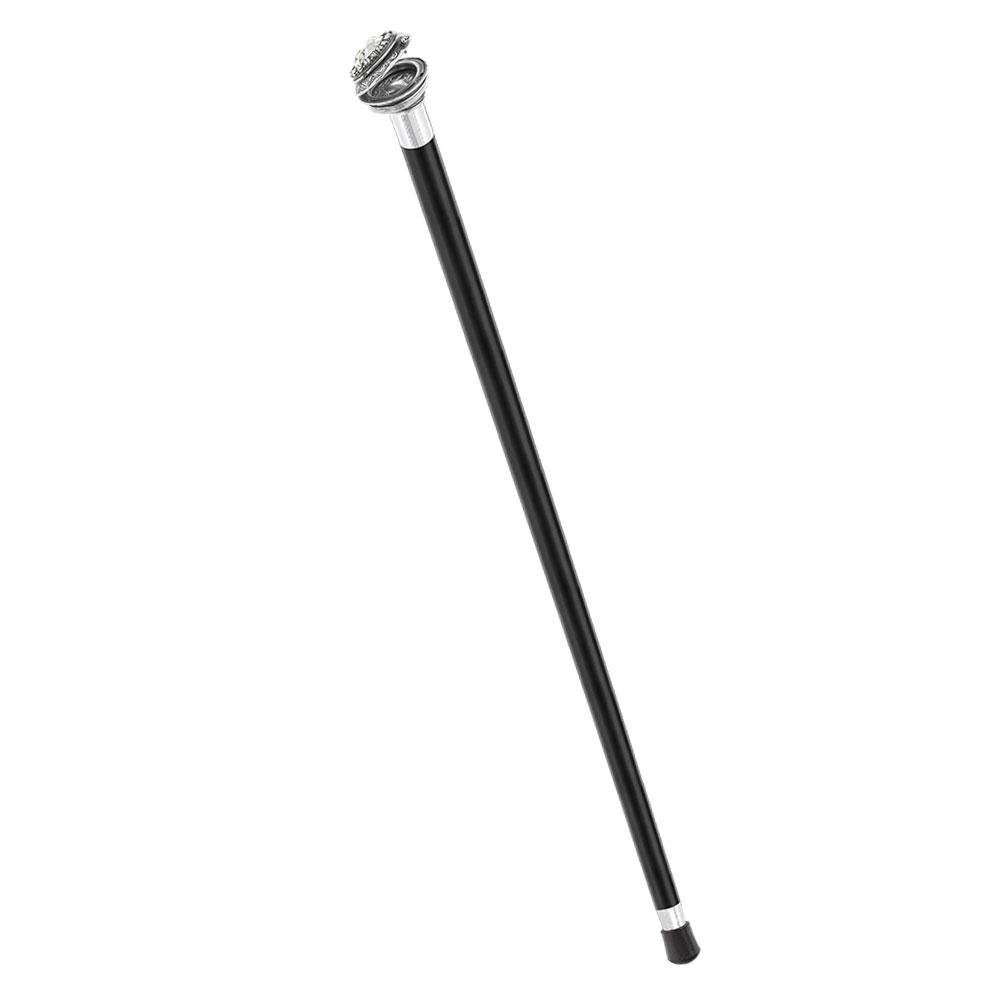 Italian Luxury: Pillbox Knob Stick, Swarovski Crystals, 925r Silver Rhinestones Walking Cane - Tophatter Daily Deals