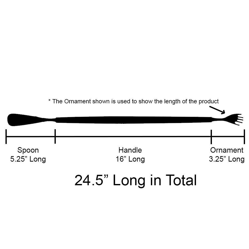 Blue Ash Shoe Horn: Elegant with Back Scratcher Feature Shoe Horns - Tophatter Daily Deals