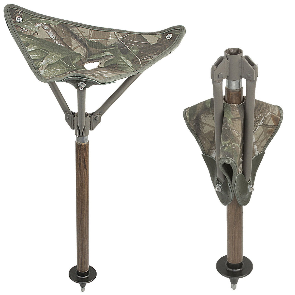 Compact Tripod Seat: Portable with RealTree Camo Design Sitting Canes - Tophatter Daily Deals
