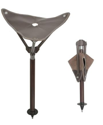 Genuine Leather Super Compact Seat Sitting Canes - Tophatter Daily Deals