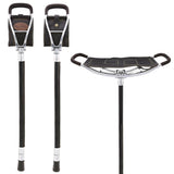 Hammock Seat Cane: Faux Leather with Spike Tip, Non-Adjustable Sitting Canes - Tophatter Daily Deals