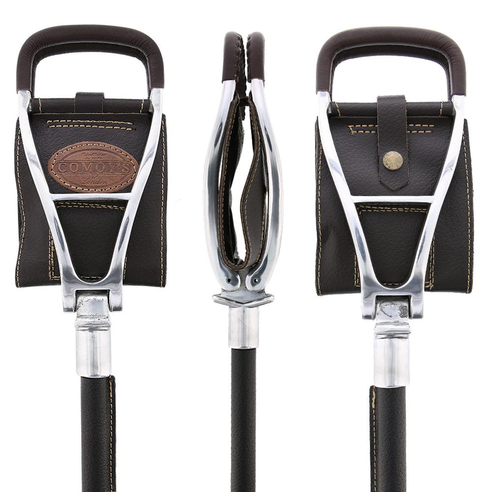 Hammock Seat Cane: Faux Leather with Spike Tip, Non-Adjustable Sitting Canes - Tophatter Daily Deals