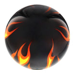 Burst of Flames Black Round Knob Cane w/ Custom Color Ash Shaft & Collar Skull Walking Canes Dragon Walking Canes - Tophatter Daily Deals