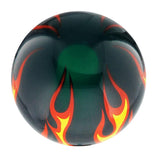 Burst of Flames Green Transparent Round Knob Cane w/ Custom Wood Shaft & Collar Skull Walking Canes Dragon Walking Canes - Tophatter Daily Deals