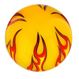 Burst of Flames Yellow Round Knob Cane w/ Custom Wood Shaft & Collar Skull Walking Canes Dragon Walking Canes - Tophatter Daily Deals