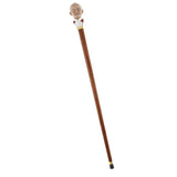 Pope Giovanni Knob Walking Stick with Stained Beechwood Shaft Skull Walking Canes Dragon Walking Canes - Tophatter Daily Deals
