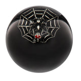 Skull & Spider Web Black Round Knob Cane w/ Custom Color Ash Shaft & Collar Skull Walking Canes Dragon Walking Canes - Tophatter Daily Deals