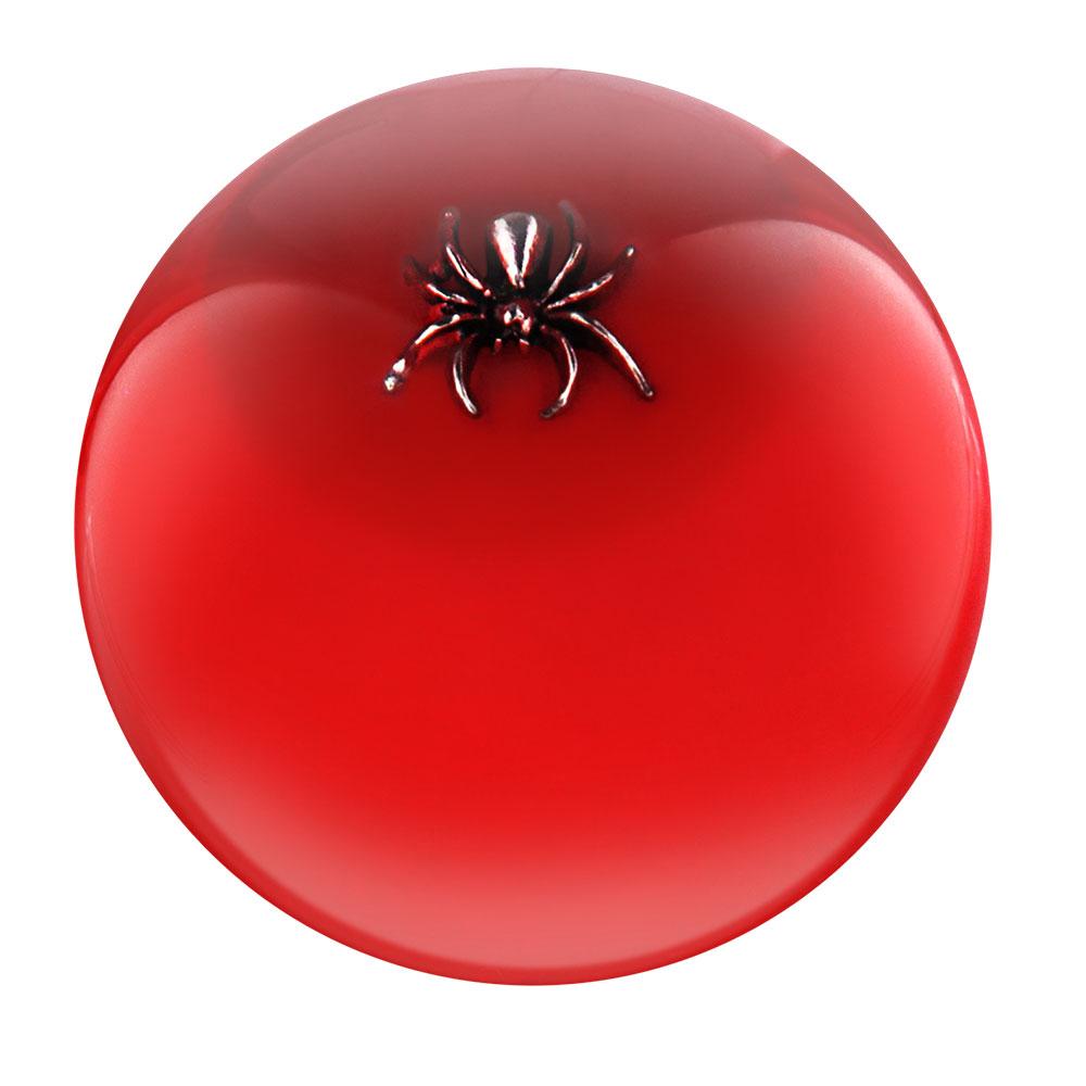 Itsy-Bitsy Spider Red Round Knob Cane w/ Custom Wood Shaft & Collar Spider Canes - Tophatter Daily Deals