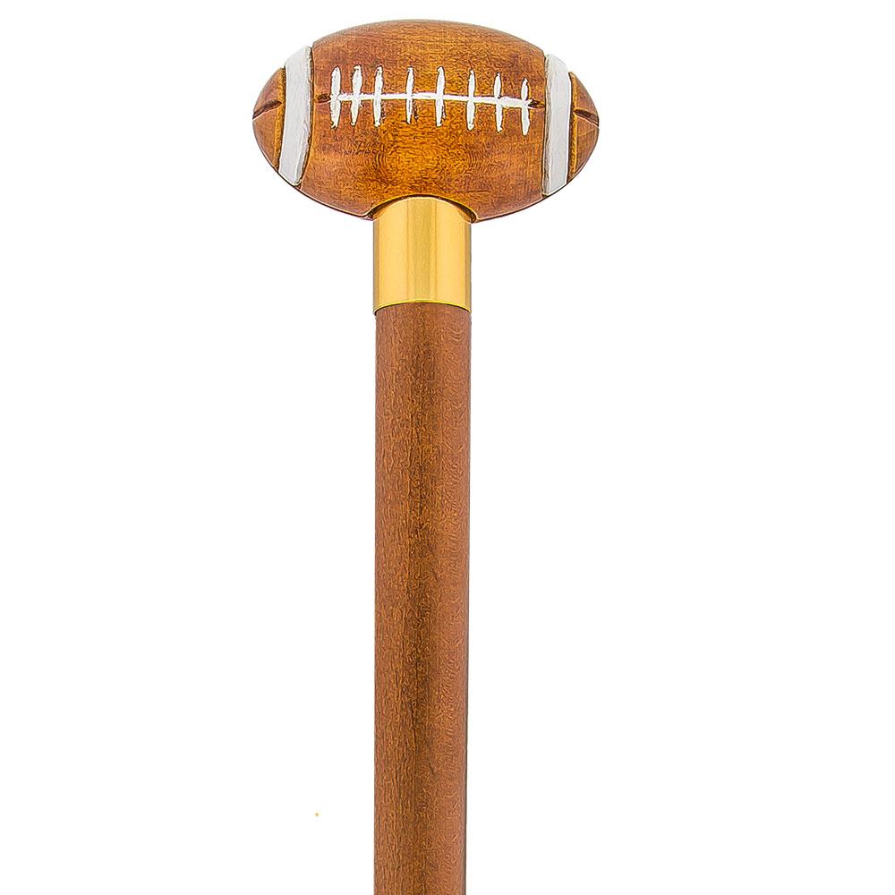 American Football Walking Cane with Custom Shaft and Collar Sports Walking Canes - Tophatter Daily Deals