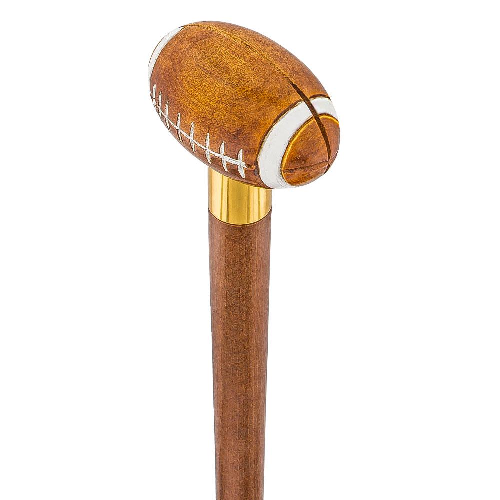 American Football Walking Cane with Custom Shaft and Collar Sports Walking Canes - Tophatter Daily Deals