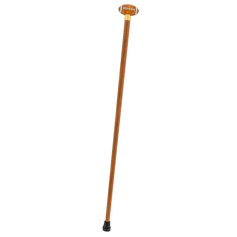American Football Walking Cane with Custom Shaft and Collar Sports Walking Canes - Tophatter Daily Deals