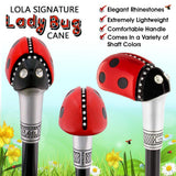 Ladybug Lola Signature 6-in-1 Ultimate Cane Kit with Travel Storage Bag Superlite Carbon Fiber Walking Canes - Tophatter Daily Deals