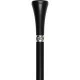 Personalized Engraved Knob Stick: Black Beechwood Shaft Walking Cane Engraving - Tophatter Daily Deals